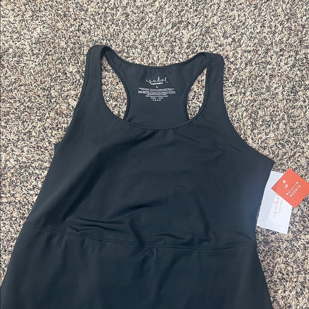 π Isabel Maternity Sleeveless Midi Active Empire Waist Active Dress Sz L | NWT - Picture 5 of 11
